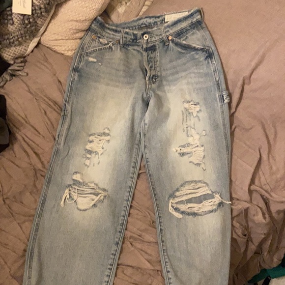 Nwot 1969 Premium High Rise Distressed Carpenter Jeans sz 6/28 - Picture 2 of 12